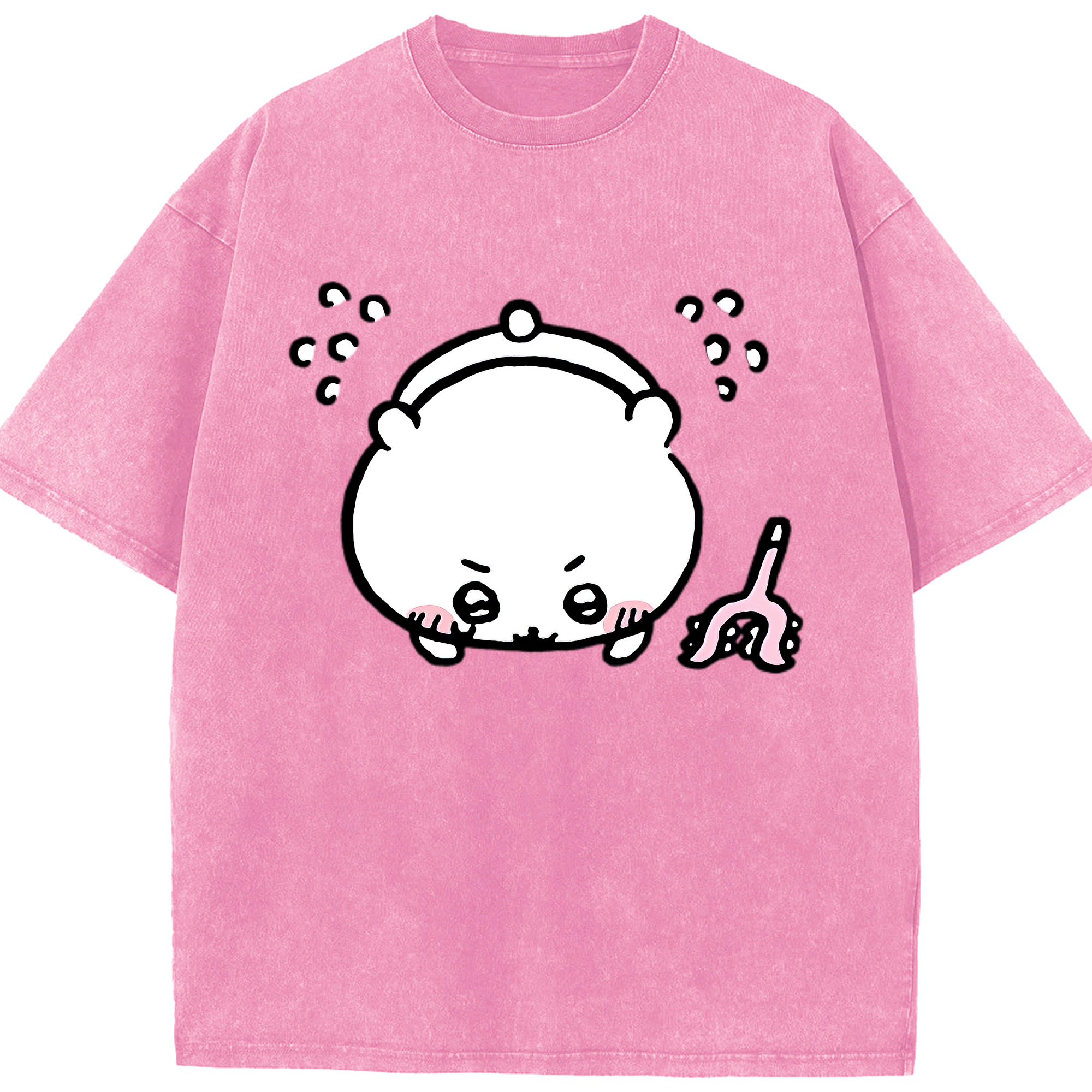 （画像用） ちいかわ ちいかわ Chii-kawa chiikawa 綿100% ヴィンテージ風 半袖Tシャツ（フロントプリント）